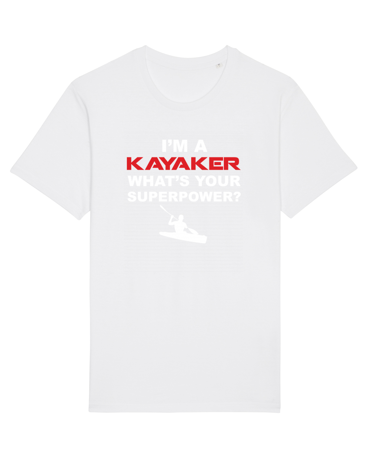 Tricou mânecă scurtă Unisex Rocker White
