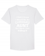 AUNT Tricou mânecă scurtă guler larg Bărbat Skater