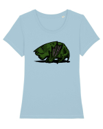 DRAGON GRASAN Tricou mânecă scurtă guler larg fitted Damă Expresser