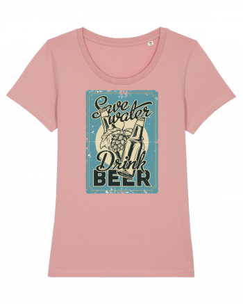 Save Water Drink Beer Canyon Pink