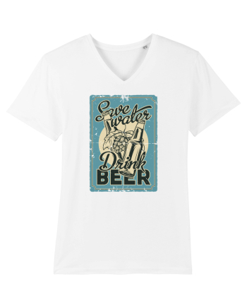 Save Water Drink Beer White