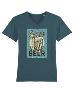 Save Water Drink Beer Tricou mânecă scurtă guler V Bărbat Presenter
