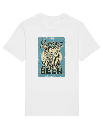 Save Water Drink Beer White