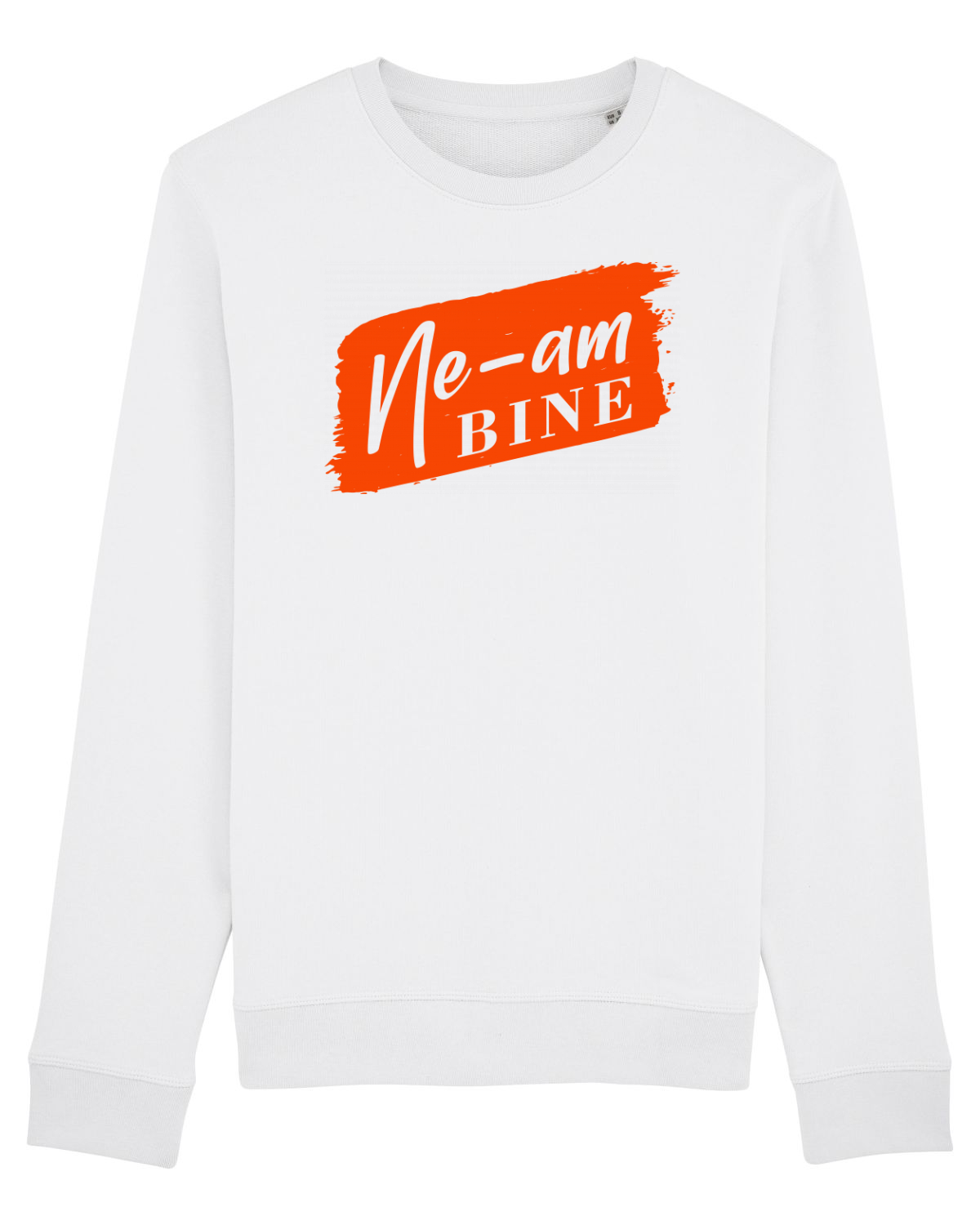 Bluză mânecă lungă Unisex Rise White
