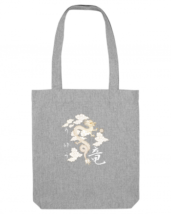 Dragon în Japoneză (ryuu) alb Heather Grey