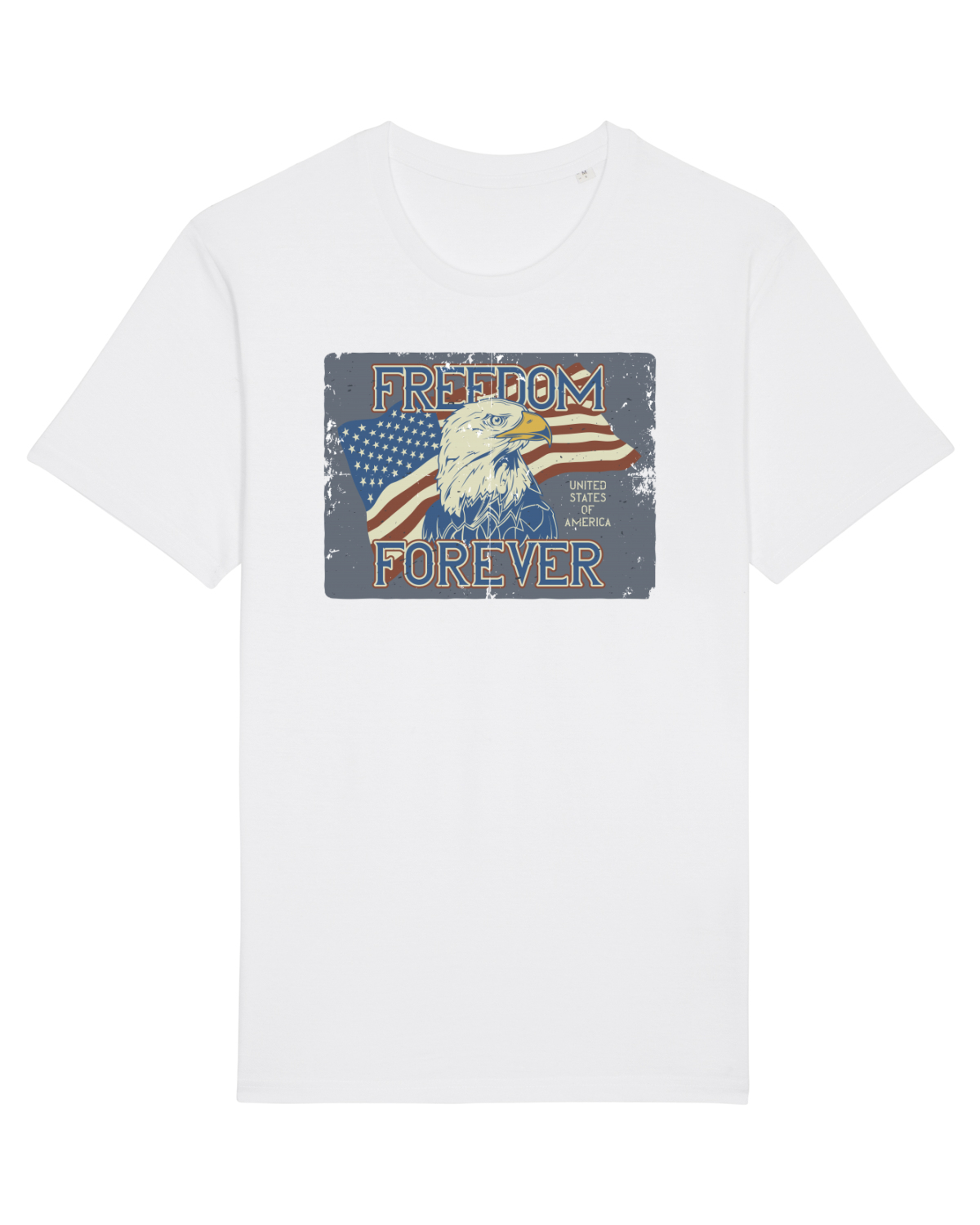 Tricou mânecă scurtă Unisex Rocker White