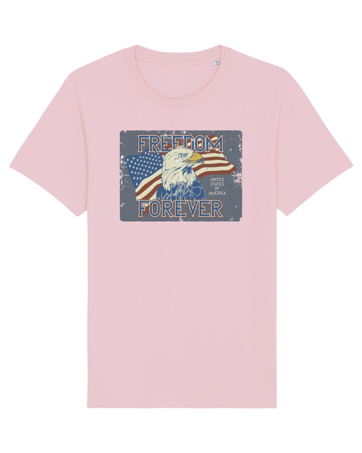 Tricou mânecă scurtă Unisex Rocker Cotton Pink