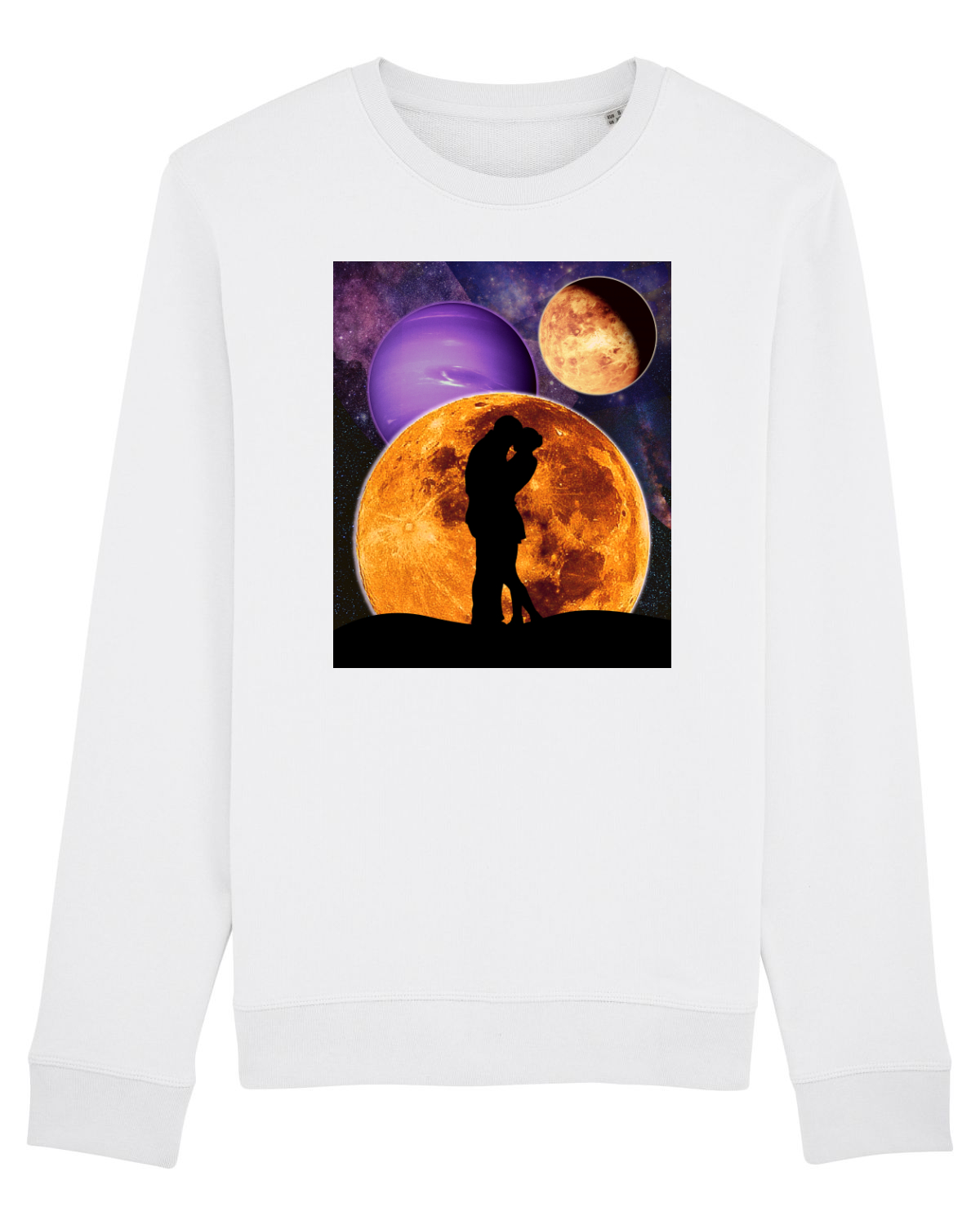 Bluză mânecă lungă Unisex Rise White