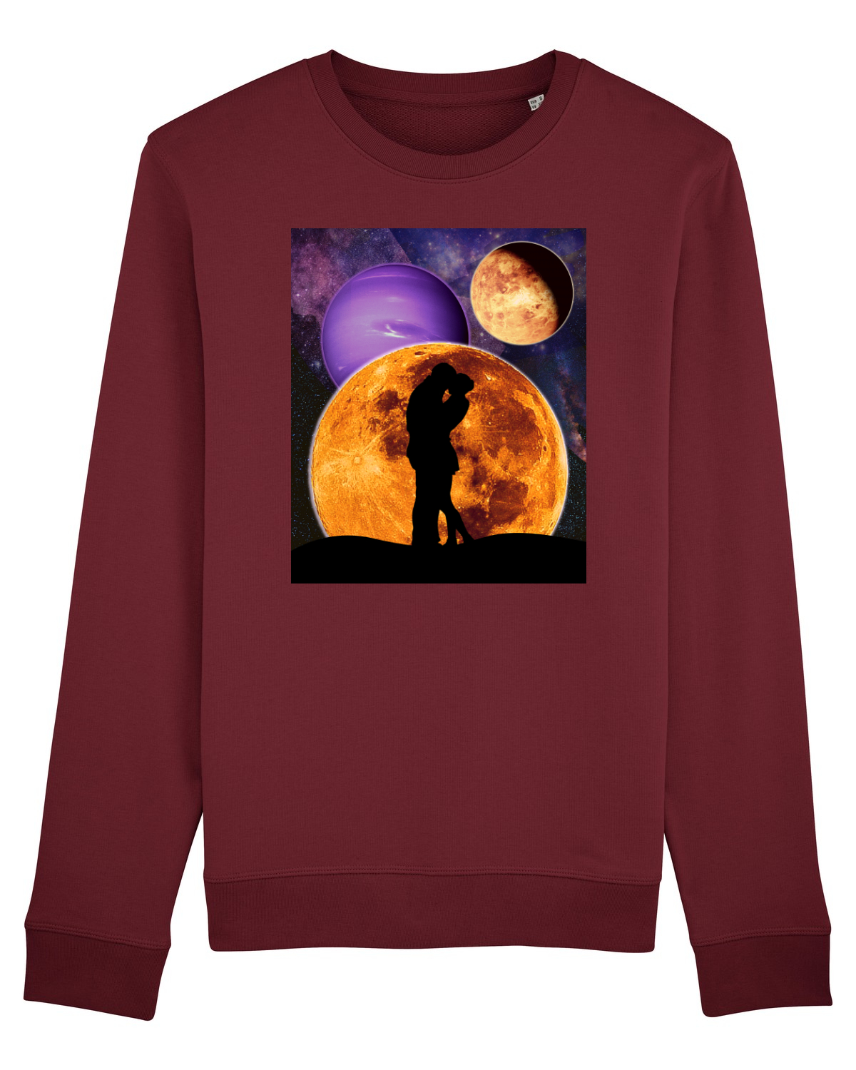 Bluză mânecă lungă Unisex Rise Burgundy