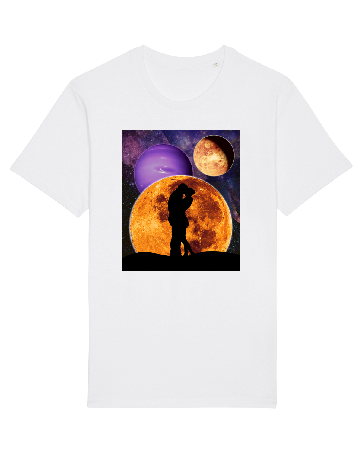 Tricou mânecă scurtă Unisex Rocker White