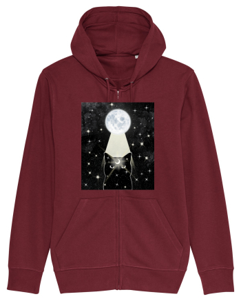 Moon Cat Burgundy