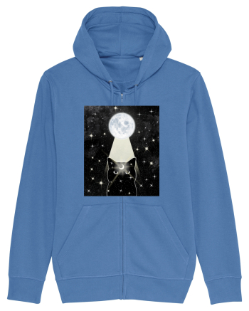 Moon Cat Bright Blue