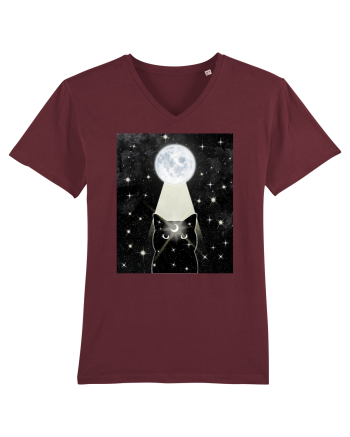 Moon Cat Burgundy