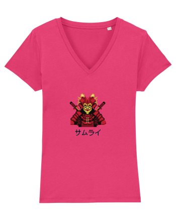 Samurai în Japoneză (pixel art) negru Raspberry