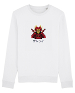Samurai în Japoneză (pixel art) negru Bluză mânecă lungă Unisex Rise