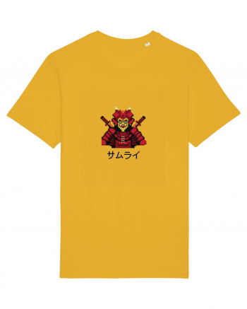 Samurai în Japoneză (pixel art) negru Spectra Yellow