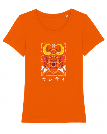 Samurai în Japoneză (ilustrație) Bright Orange