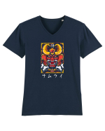 Samurai în Japoneză (ilustrație) Tricou mânecă scurtă guler V Bărbat Presenter