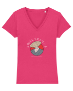 You're Already Dead (romaji) alb Tricou mânecă scurtă guler V Damă Evoker