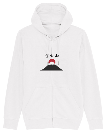 Muntele Fuji (Fujisan) kanji negru White