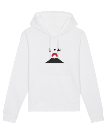Muntele Fuji (Fujisan) kanji negru White