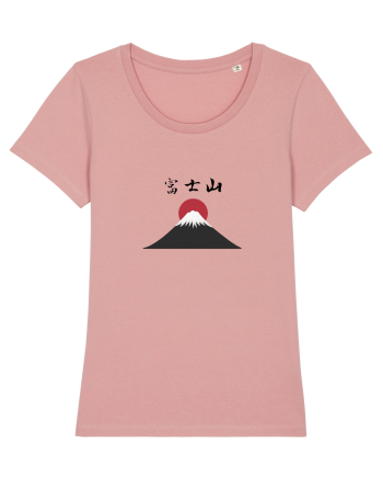 Muntele Fuji (Fujisan) kanji negru Canyon Pink