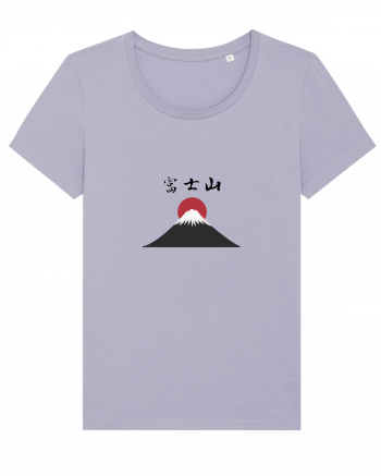 Muntele Fuji (Fujisan) kanji negru Lavender