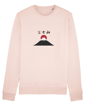 Muntele Fuji (Fujisan) kanji negru Candy Pink
