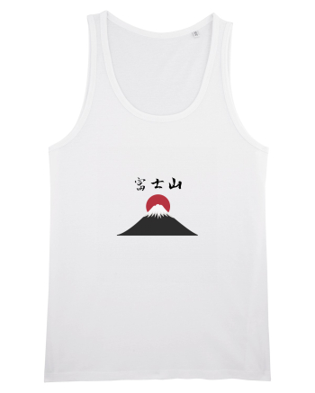 Muntele Fuji (Fujisan) kanji negru White