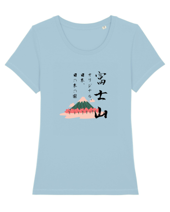 Muntele Fuji (Fujisan) negru  (ver 2) Sky Blue