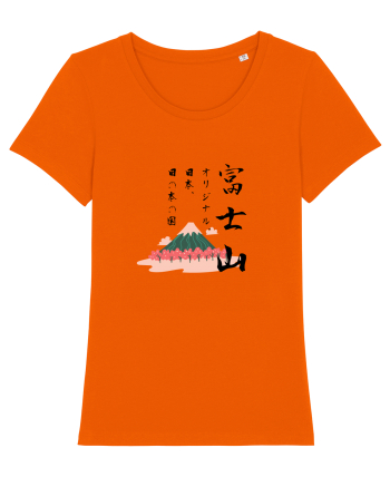 Muntele Fuji (Fujisan) negru  (ver 2) Bright Orange
