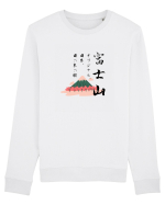Muntele Fuji (Fujisan) negru  (ver 2) Bluză mânecă lungă Unisex Rise