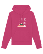 Muntele Fuji (Fujisan) negru (ver 2) Hanorac Unisex Drummer