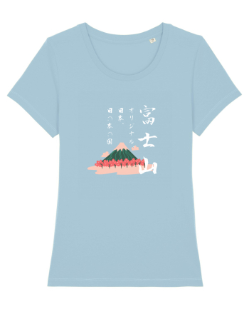 Muntele Fuji (Fujisan) negru (ver 2) Sky Blue