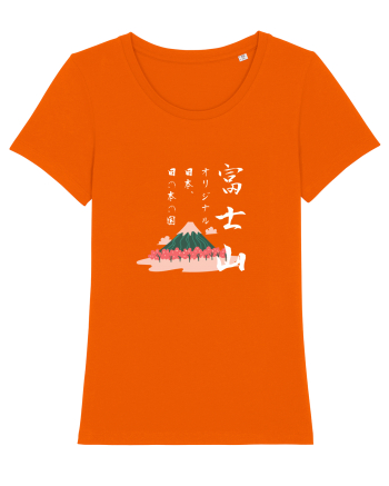Muntele Fuji (Fujisan) negru (ver 2) Bright Orange