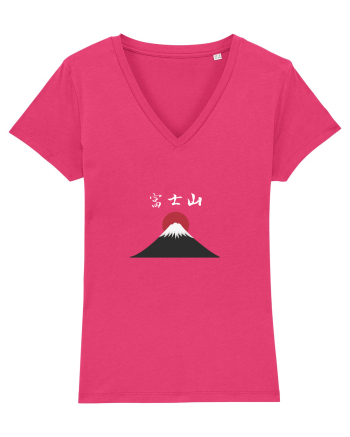 Muntele Fuji (Fujisan) kanji alb Raspberry