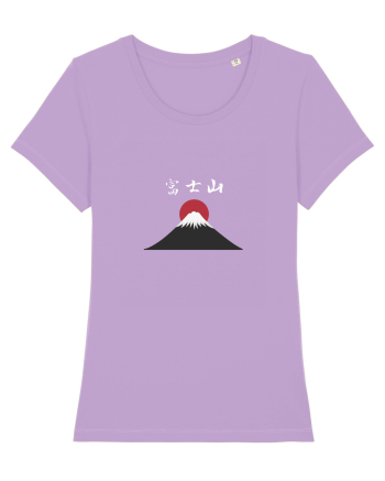 Muntele Fuji (Fujisan) kanji alb Lavender Dawn