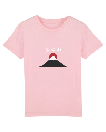 Muntele Fuji (Fujisan) kanji alb Cotton Pink