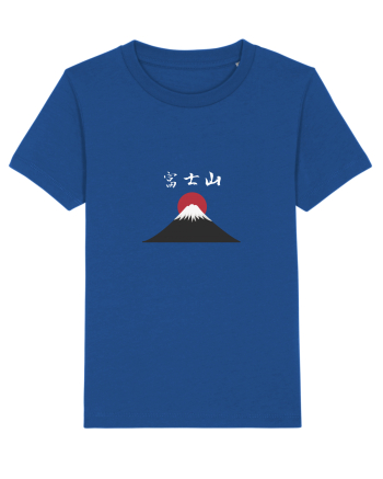 Muntele Fuji (Fujisan) kanji alb Majorelle Blue