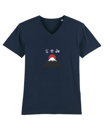Muntele Fuji (Fujisan) kanji alb French Navy