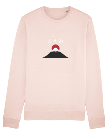 Muntele Fuji (Fujisan) kanji alb Candy Pink