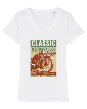 Classic Motorcycles Garage White