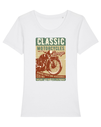 Classic Motorcycles Garage White