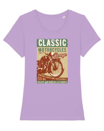 Classic Motorcycles Garage Lavender Dawn