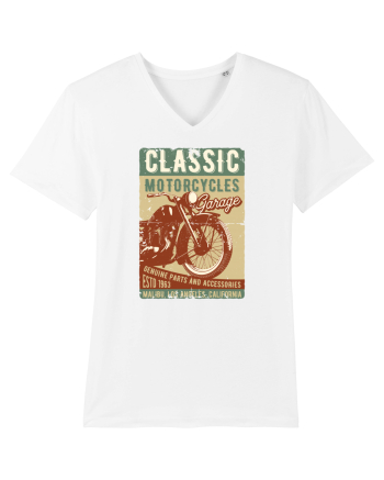 Classic Motorcycles Garage White