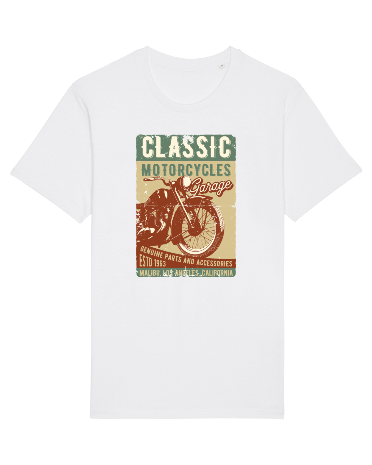 Tricou mânecă scurtă Unisex Rocker White