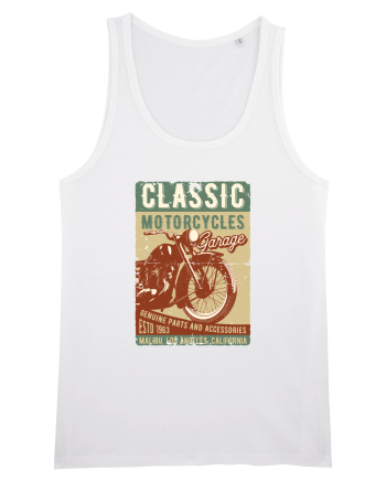 Classic Motorcycles Garage White