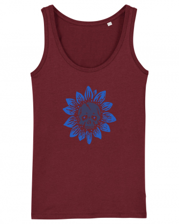 Sunflower skull Burgundy