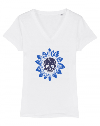 Sunflower skull White