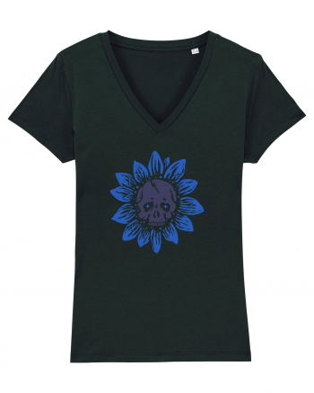 Sunflower skull Black